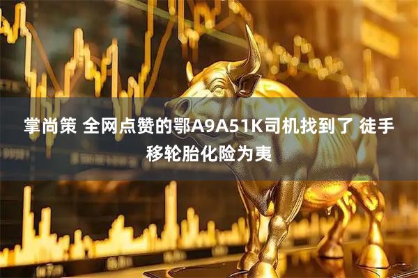 掌尚策 全网点赞的鄂A9A51K司机找到了 徒手移轮胎化险为夷